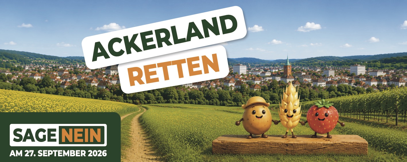 Ackerland retten - Sage NEIN